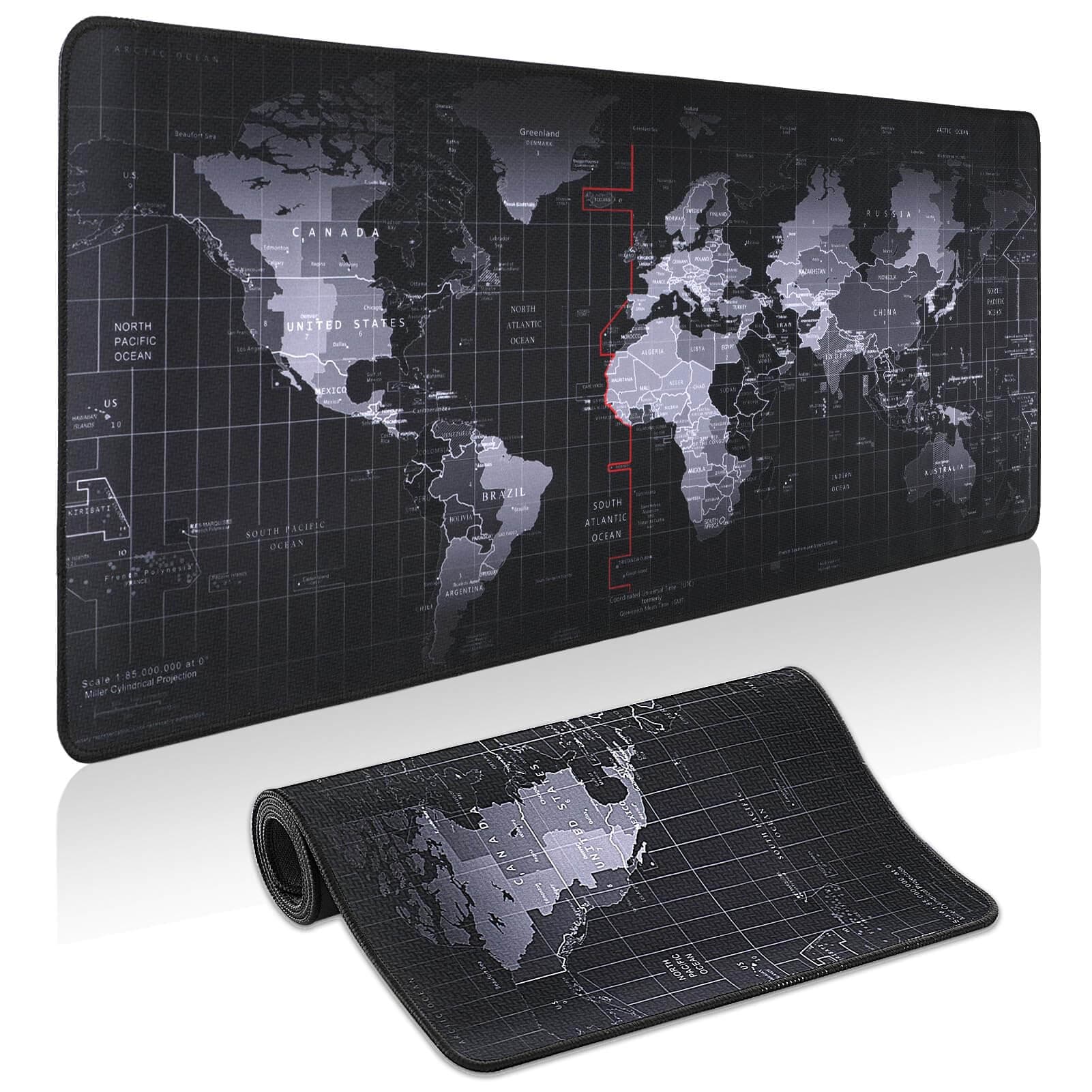 High Quality World Map Professional Large Gaming Mouse Pad (80 x 30 x 0.2cm)