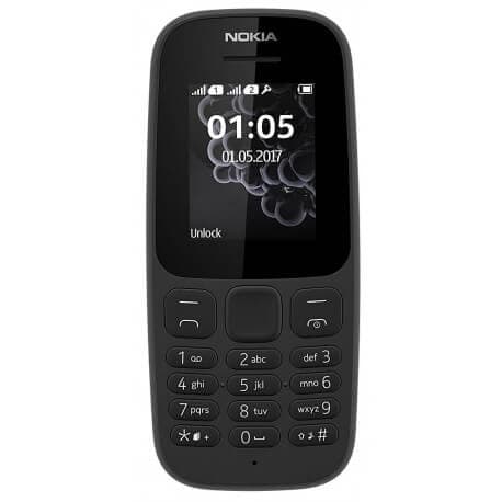 Nokia 105 Dual Sim 4th Edition With Warranty Feature Push button Phone 1.77" Display Battery Long Standby Flashlight Radio